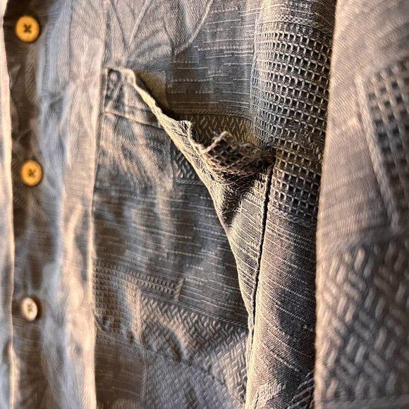 Jamaica Jaxx Men's Short Sleeve Button Up 100% Silk Size L (See Description) - Picture 4 of 5